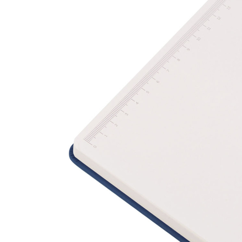 Бизнес-блокнот C2 софт-тач, твердая обложка, 128 листов, темно-синий