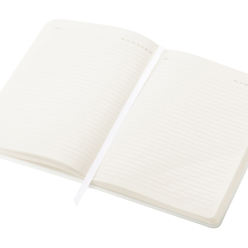 Бизнес-блокнот C2 софт-тач, твердая обложка, 128 листов, белый