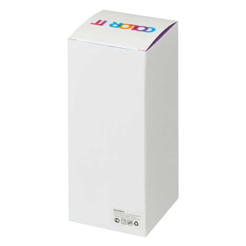 Термокружка "Double wall mug C1", soft touch, 350 мл, оранжевый