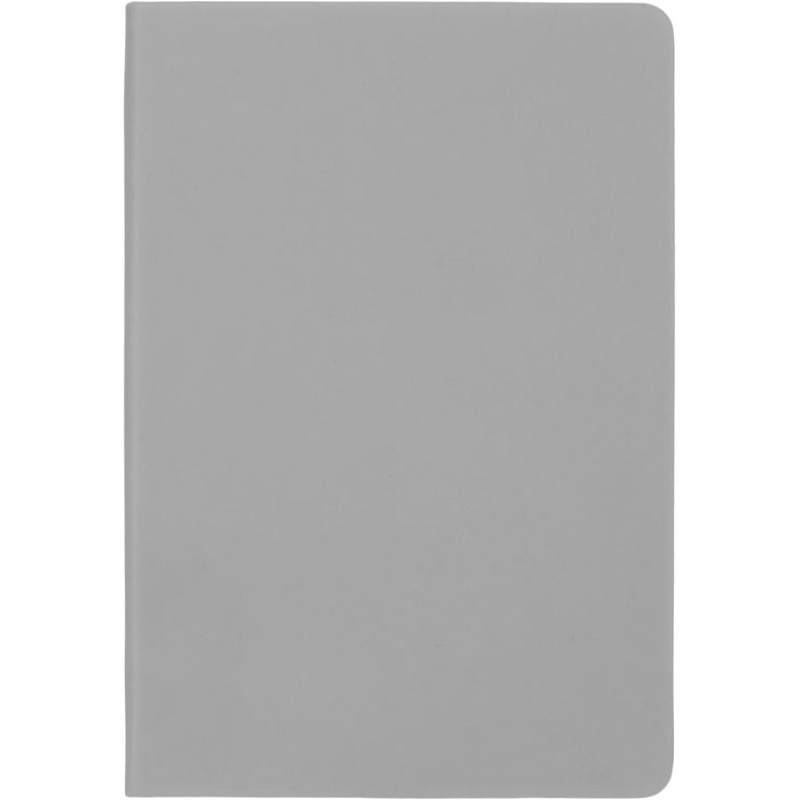 Бизнес-блокнот C2 софт-тач, твердая обложка, 128 листов, серый