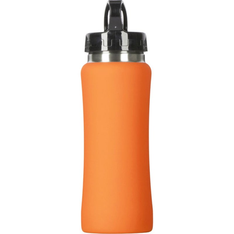 Бутылка для воды "Bottle C1", сталь, soft touch, 600 мл, оранжевый