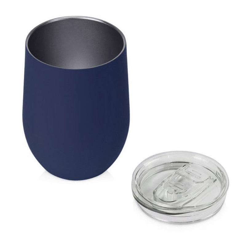 Термокружка "Vacuum mug C1", soft touch, 370мл, темно-синий