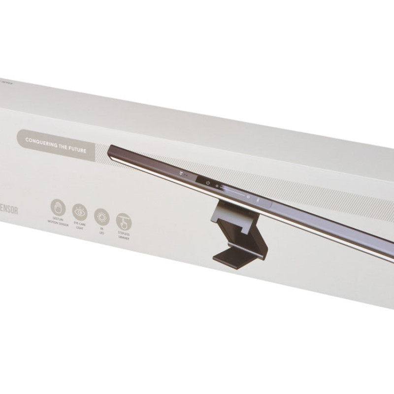 Лампа для монитора «PractIQ» с датчиком движения, 66 LED, диммер, черный