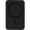 Магнитный беспроводной внешний аккумулятор "Razor", 5000 mAh, металл, черный