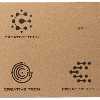 Пробковый коврик для мыши с беспроводной зарядкой «Querсus» (гравировка)