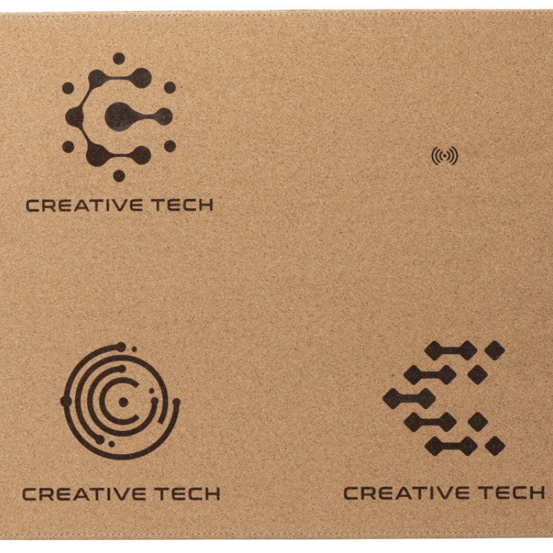 Пробковый коврик для мыши с беспроводной зарядкой «Querсus» (гравировка)