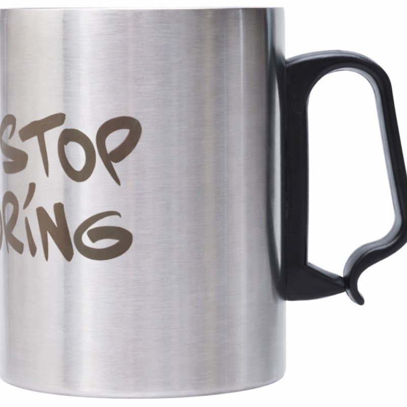 Стальная кружка с двойными стенками "Climber Max", 450 мл, черный (гравировка)