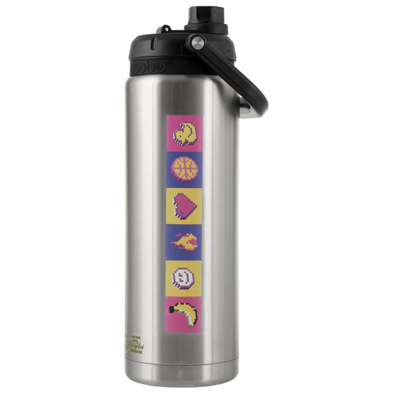 Вакуумный термос «Canyon Jug» из переработанной стали, 1430 мл, серебристый с УФ-печатью