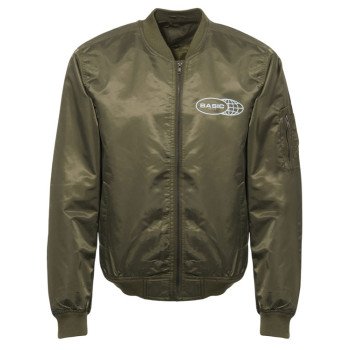 Куртка бомбер «Antwerpen» унисекс, хаки, ДТФ и бренд тайп