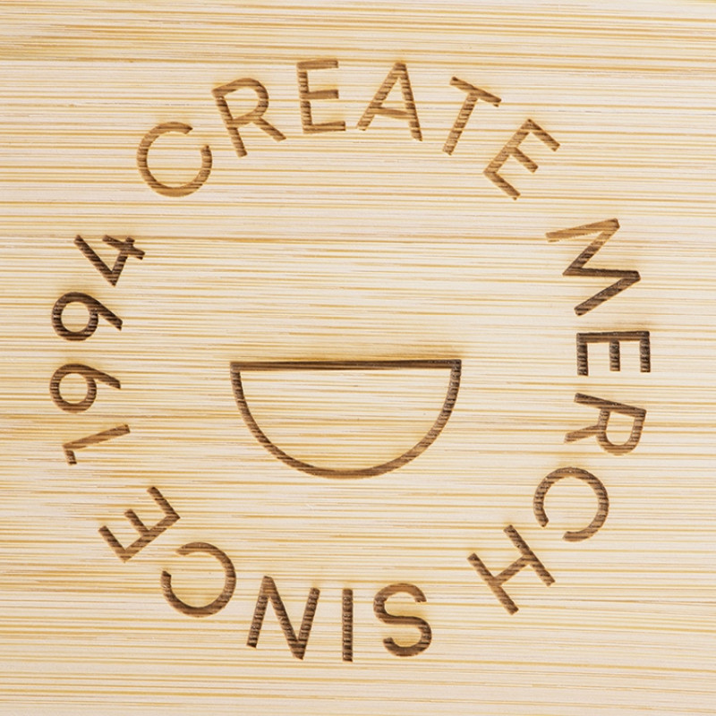 Ланчбокс Lunch с крышкой, бежевый (гравировка)