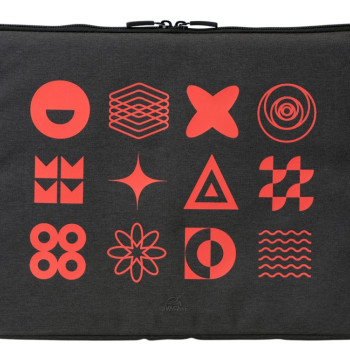 RIVACASE 7705 black ECO чехол для ноутбука 15.6" / 12 (термотрансфер)