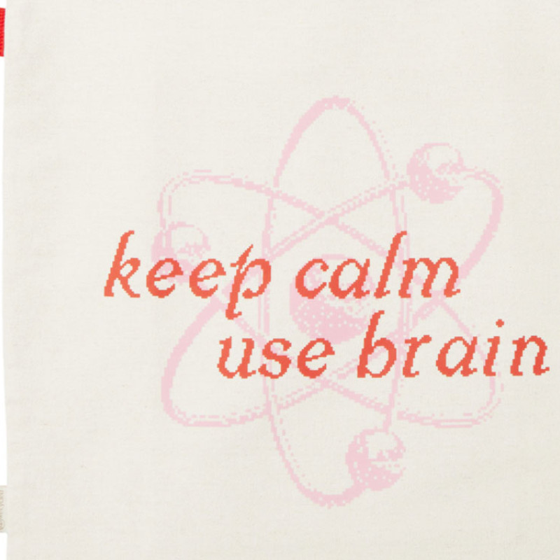 Сумка для покупокTopiс из переработанных материалов с наружным цветным карманом, красный (трафаретн)