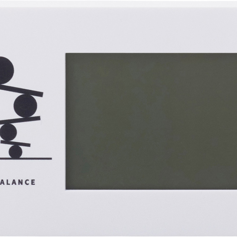 Настольные электронные мультифункциональные часы "Rotatio" с подсветкой, белый (уф печать)