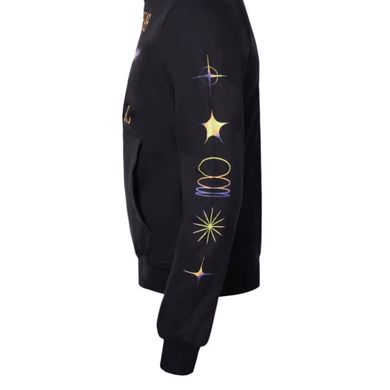 Худи «Warsaw», унисекс, черный, ДТФ текстиль и термотрансфер