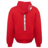 Толстовка оверсайз с капюшоном на молнии «Monaco», красный, лейбл, бренд тайп и термотрансфер Толстовка оверсайз с капюшоном на молнии «Monaco», красный, лейбл, бренд тайп и термотрансфер