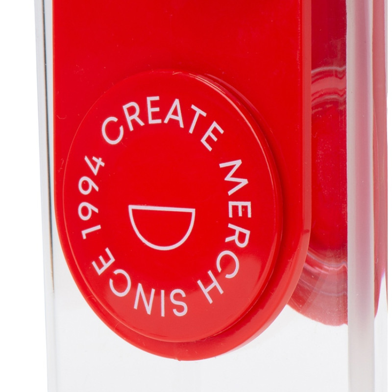 Бутылка для воды JUICY DRINK BOX, красный (тампопечать)