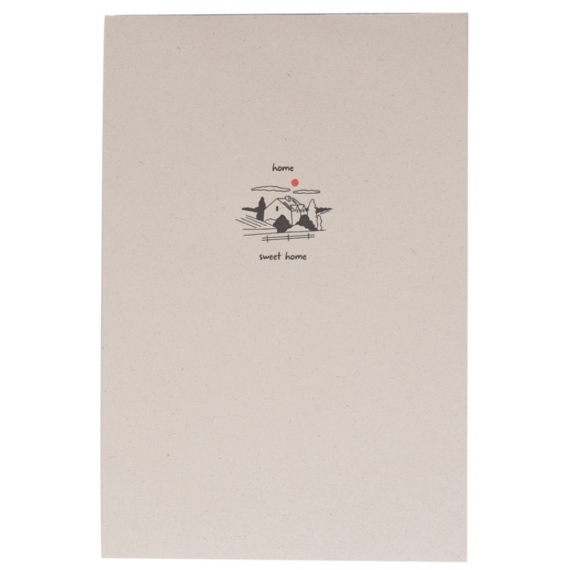 Блокнот А5 "Adiantum" из переработанного тростника, 80 листов, гибкая обложка, натуральный (тампопечать)