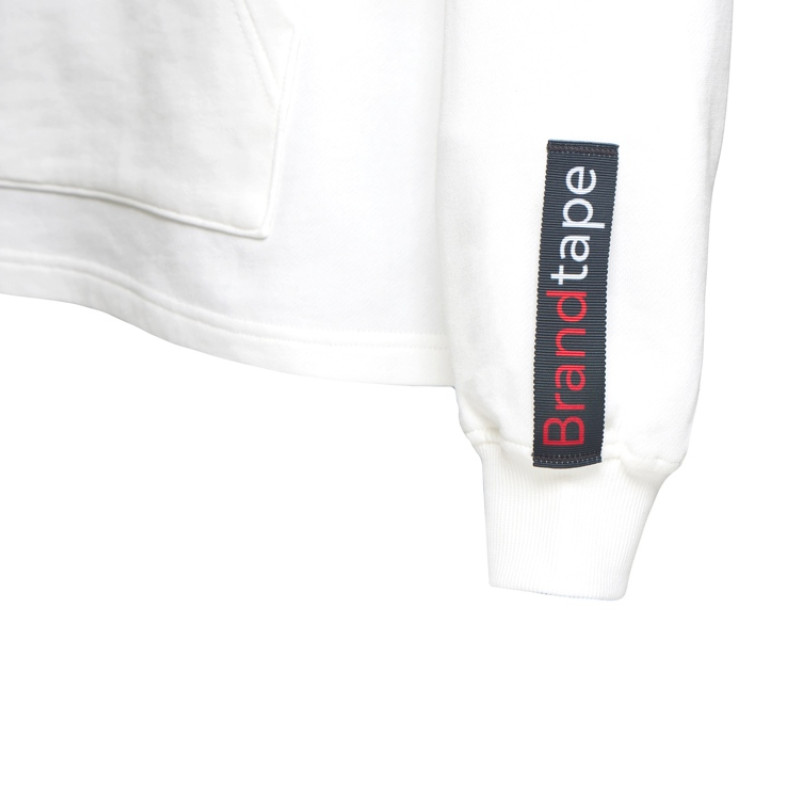 Худи оверсайз «Alpha.01» унисекс, молочный, все виды нанесения на текстиле на одной толстовке