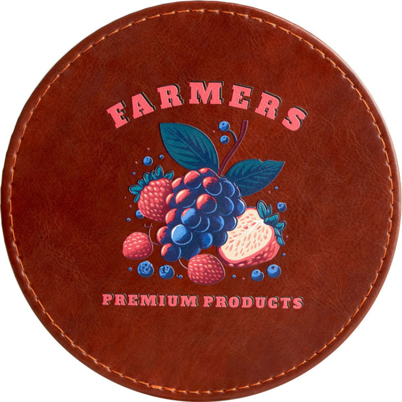 Набор аксессуаров для вина «Fabrizio», коричневый с рельефной УФ-печатью