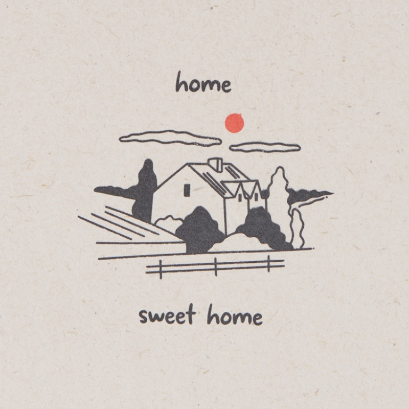 Блокнот А5 "Adiantum" из переработанного тростника, 80 листов, гибкая обложка, натуральный (тампопечать)