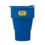 Силиконовый складной стакан «GoCup», синий индиго, тампопечать