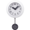 Настенные часы с маятником "Pendulum", белый (уф печать)