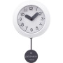 Настенные часы с маятником "Pendulum", белый (уф печать)