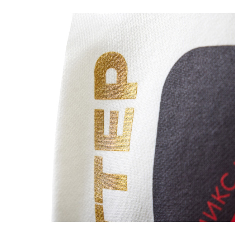 Худи оверсайз «Alpha.01» унисекс, молочный, все виды нанесения на текстиле на одной толстовке