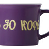 Матовая кружка Nancy 360 мл цветная снаружи, белая внутри, фиолетовый с УФ-печатью DTF