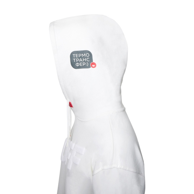 Худи оверсайз «Alpha.01» унисекс, молочный, все виды нанесения на текстиле на одной толстовке