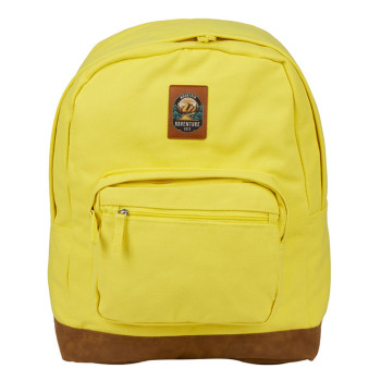 Рюкзак Shammy с эко-замшей для ноутбука 15", желтый с патчем