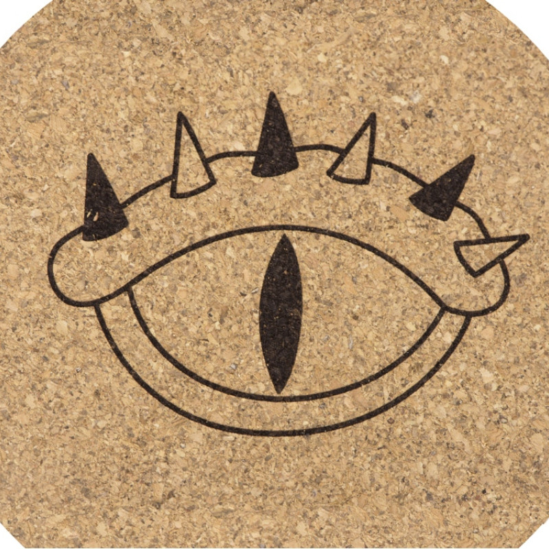 Набор костеров из пробки на подставке из пробки "Krock" (гравировка)