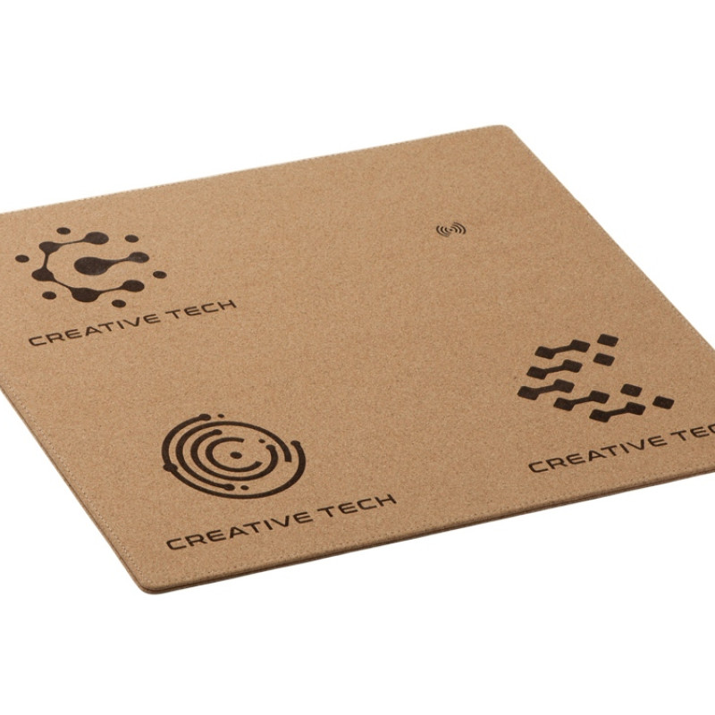 Пробковый коврик для мыши с беспроводной зарядкой «Querсus» (гравировка)