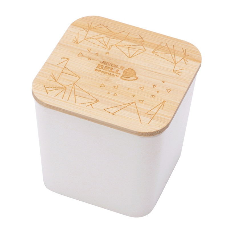 Eмкость для хранения «Flake», бежевый, натуральный, с гравировкой