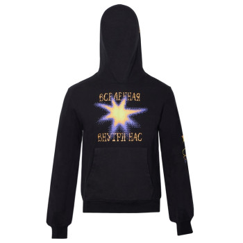 Худи «Warsaw», унисекс, черный, ДТФ текстиль и термотрансфер