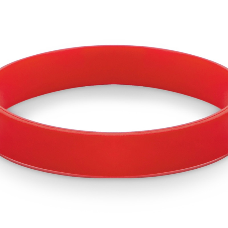 Силиконовый браслет "Forest" 202*12 мм, красный