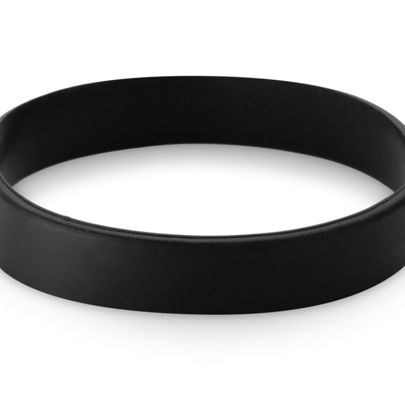 Силиконовый браслет "Forest" 202*12 мм, черный