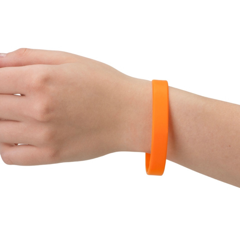 Силиконовый браслет "Forest" 202*12 мм, оранжевый