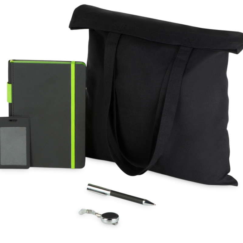 Welcome pack "Favorite Boss", черный/зеленое яблоко