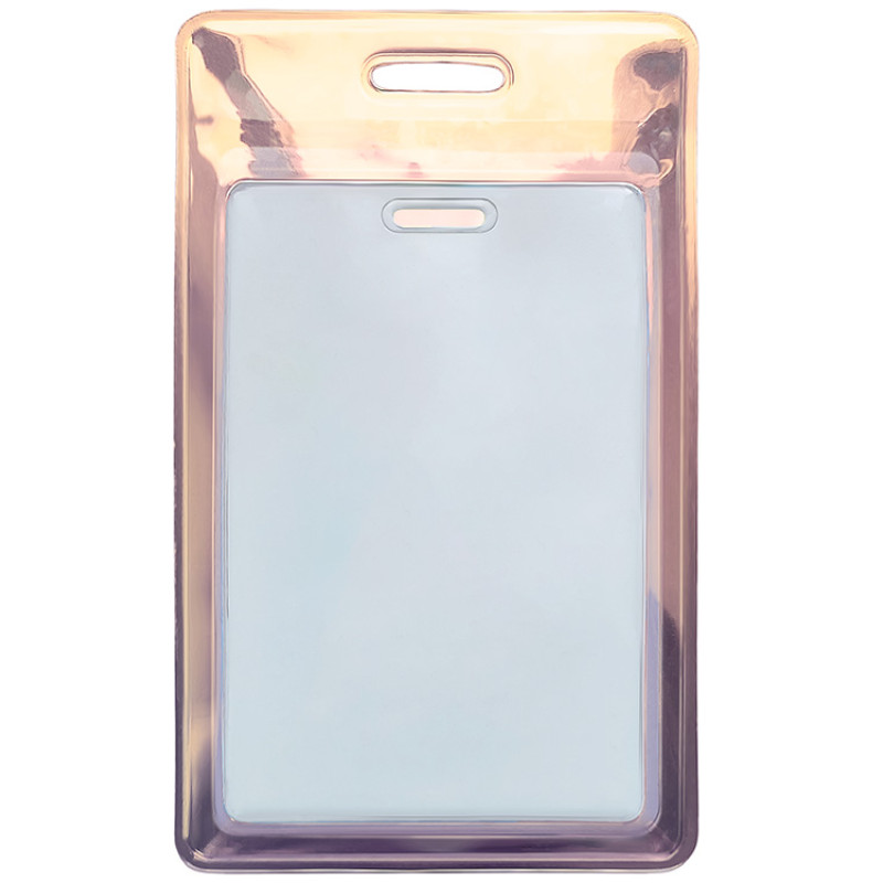 Чехол для пропуска переливающийся "Aurora", мультицвет