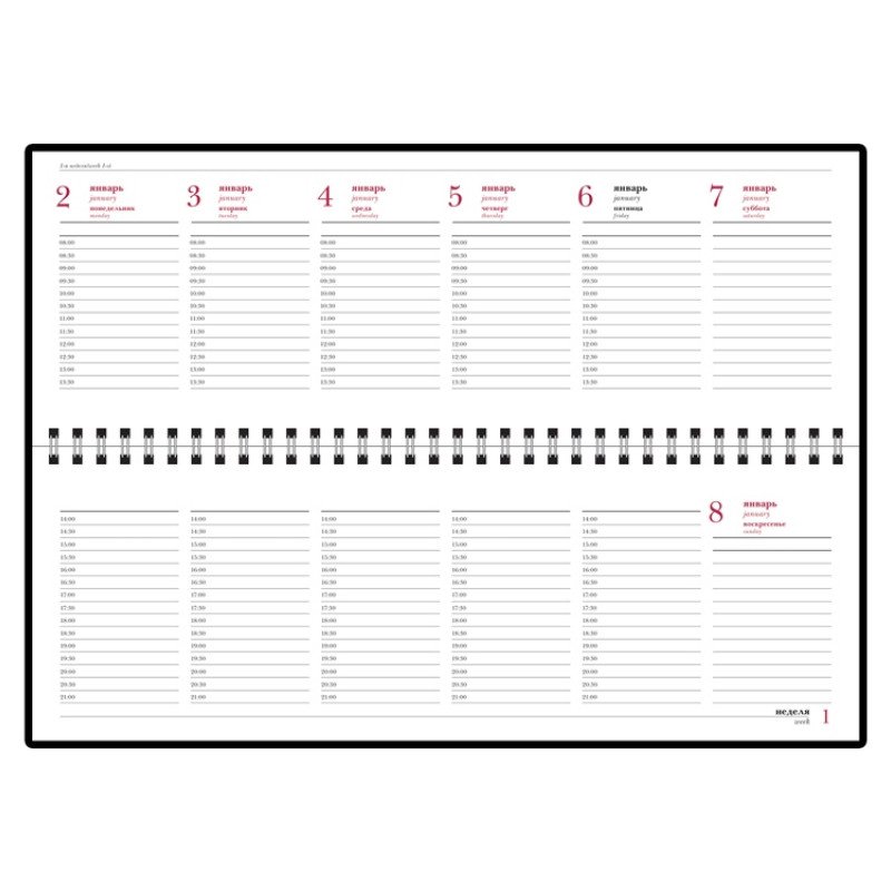 Планинг датированный «Бумвинил» 2025, зеленый