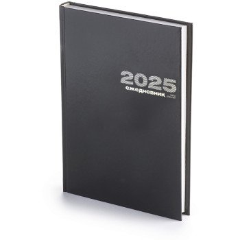 Ежедневник А5 датированный «Бумвинил» 2025, черный