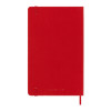Записная книжка 12 месяцев на 2024 год, в твердой обложке, красный, Large, 13х21