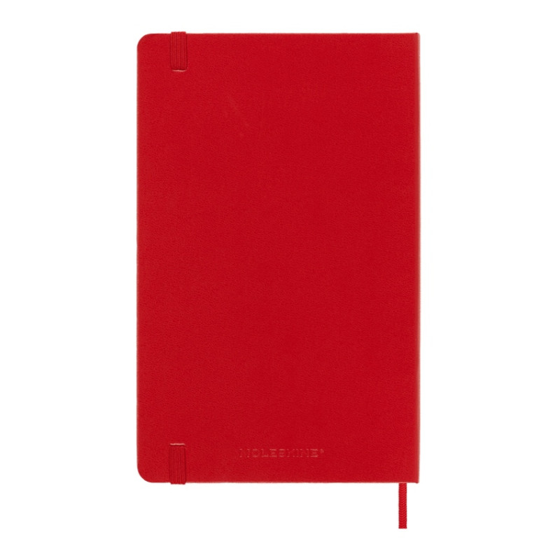 Записная книжка 12 месяцев на 2024 год, в твердой обложке, красный, Large, 13х21