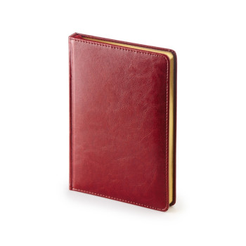 Ежедневник А5 датированный «Sidney Nebraska» 2025, бордовый (золотой обрез)