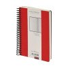 Ежедневник недатированный на спирали А5 "Agenda", красный (Р)
