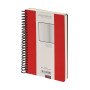 Ежедневник недатированный на спирали А5 "Agenda", красный (Р)