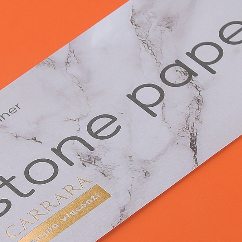 Еженедельник с каменной бумагой А5+ "Carrara", оранжевый