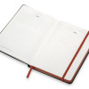 Бизнес блокнот "Bossy" с цветным срезом, твердая обложка, 128 листов, черный и красный