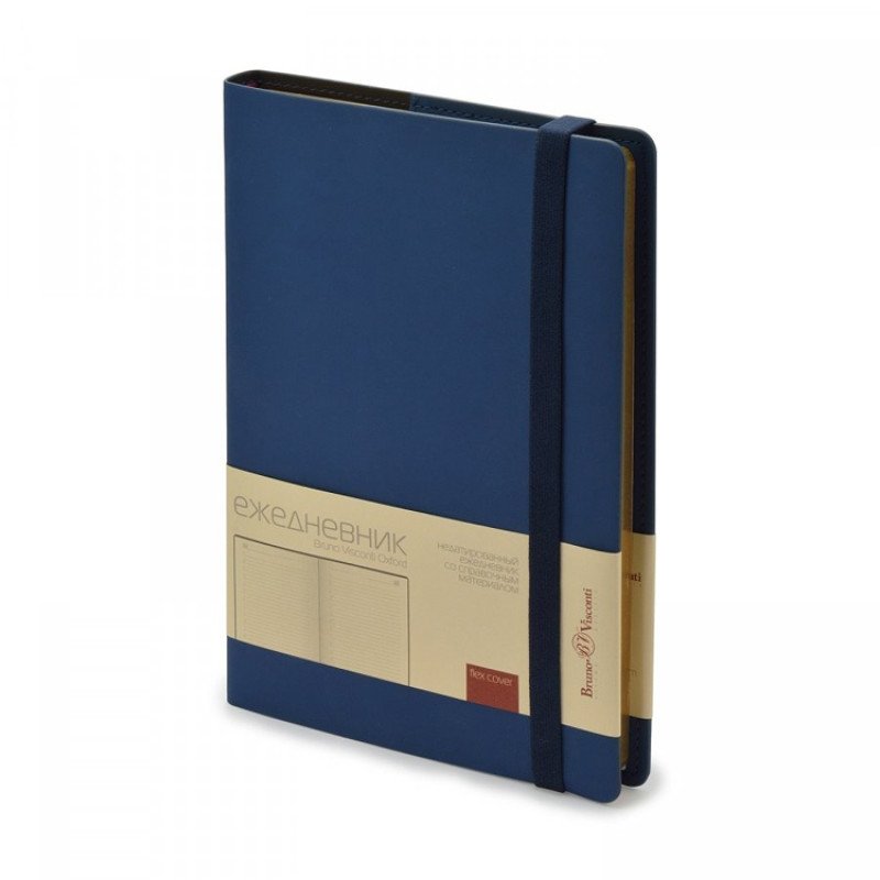 Ежедневник недатированный А5  "Oxford", синий